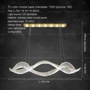 GobekUsa Crystal Chandelier: Modern Light Luxury Dining Lamp for Designer Villa and Bar