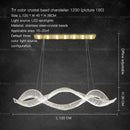 GobekUsa Crystal Chandelier: Modern Light Luxury Dining Lamp for Designer Villa and Bar