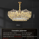 GobekUsa Crystal Chandelier: Modern Light Luxury for Living Room, Bedroom, Dining Room