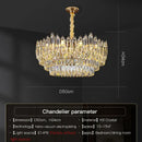 GobekUsa Crystal Chandelier: Modern Light Luxury for Living Room, Bedroom, Dining Room