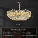 GobekUsa Crystal Chandelier: Modern Light Luxury for Living Room, Bedroom, Dining Room