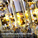 GobekUsa Crystal Chandelier: Modern Light Luxury for Living Room, Bedroom, Dining Room
