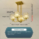 GobekUsa Crystal Chandelier: Modern Light Luxury for Living Room, Bedroom, Restaurant, Villa, Hotel