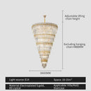GobekUsa Crystal Chandelier: Modern Light Luxury for Living Room, Dining Room, and Bedroom