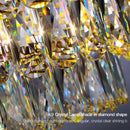 GobekUsa Crystal Chandelier: Modern Light Luxury for Living Room, Bedroom, Dining Room