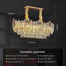 GobekUsa Crystal Chandelier: Modern Light Luxury for Living Room, Bedroom, Dining Room