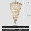 GobekUsa Crystal Chandelier: Modern Light Luxury for Living Room, Dining Room, and Bedroom