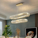 GobekUsa Crystal Chandelier: Modern Living & Dining Room Pendant Lights