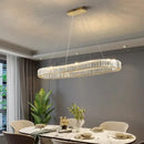 GobekUsa Crystal Chandelier: Modern Living & Dining Room Pendant Lights