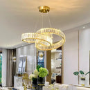 GobekUsa Crystal Chandelier: Modern Living & Dining Room Pendant Lighting Fixtures