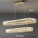 GobekUsa Crystal Chandelier: Modern Living & Dining Room Pendant Lights