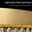GobekUsa Crystal Chandelier: Modern Living Room Ceiling Light & Kitchen Pendant
