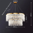 GobekUsa Crystal Chandelier: Modern Living Room Ceiling Light & Kitchen Pendant