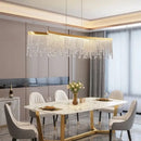 GobekUsa Crystal Chandelier: Modern Living Room Ceiling Light & Kitchen Pendant