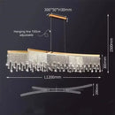 GobekUsa Crystal Chandelier: Modern Living Room, Dining Room, Kitchen Ceiling Light