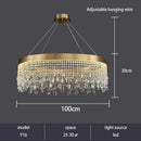 GobekUsa Crystal Chandelier: Modern Living Room, Dining Room, Kitchen Ceiling Light