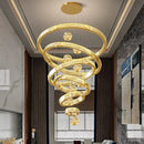 GobekUsa Crystal Chandelier: Modern Living Room Pendant Lamp for Elegant Interior Lighting