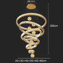 GobekUsa Crystal Chandelier: Modern Living Room Pendant Lamp for Elegant Interior Lighting