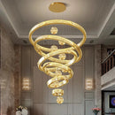 GobekUsa Crystal Chandelier: Modern Living Room Pendant Lamp for Elegant Interior Lighting