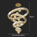 GobekUsa Crystal Chandelier: Modern Living Room Pendant Lamp for Elegant Interior Lighting