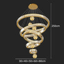 GobekUsa Crystal Chandelier: Modern Living Room Pendant Lamp for Elegant Interior Lighting
