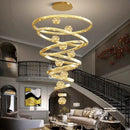 GobekUsa Crystal Chandelier: Modern Living Room Pendant Lamp for Elegant Interior Lighting