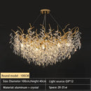 GobekUsa Crystal Chandelier: Modern Luxury Branch Pendant Light for Living Room, Lobby & Hotel by Decorbites