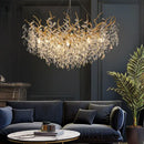 GobekUsa Crystal Chandelier: Modern Luxury Branch Pendant Light for Living Room, Lobby & Hotel by Decorbites