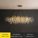 GobekUsa Crystal Chandelier: Modern Luxury Branch Pendant Light for Living Room, Lobby & Hotel by Decorbites