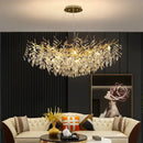 GobekUsa Crystal Chandelier: Modern Luxury Branch Pendant Light for Living Room, Lobby & Hotel by Decorbites