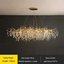 GobekUsa Crystal Chandelier: Modern Luxury Branch Pendant Light for Living Room, Lobby & Hotel by Decorbites
