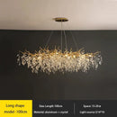 GobekUsa Crystal Chandelier: Modern Luxury Branch Pendant Light for Living Room, Lobby & Hotel by Decorbites