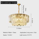 GobekUsa Crystal Chandelier: Modern Luxury Ceiling Lamp for Living Room, Bedroom, or Restaurant