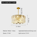 GobekUsa Crystal Chandelier: Modern Luxury Ceiling Lamp for Living Room, Bedroom, or Restaurant