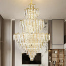 GobekUsa Crystal Chandelier | Modern Luxury Duplex Building Chandelier for Villa and Hotel