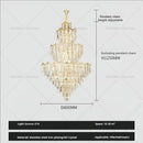 GobekUsa Crystal Chandelier | Modern Luxury Duplex Building Chandelier for Villa and Hotel