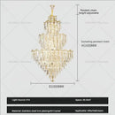 GobekUsa Crystal Chandelier | Modern Luxury Duplex Building Chandelier for Villa and Hotel