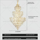 GobekUsa Crystal Chandelier | Modern Luxury Duplex Building Chandelier for Villa and Hotel