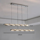 GobekUsa Crystal Chandelier: Modern Luxury Duplex Staircase Ring Lamp