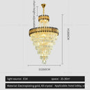GobekUsa Crystal Chandelier: Modern Luxury for Duplex Villa, Hotel, Club, and Banquet Hall