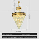GobekUsa Crystal Chandelier: Modern Luxury for Duplex Villa, Hotel, Club, and Banquet Hall