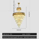 GobekUsa Crystal Chandelier: Modern Luxury for Duplex Villa, Hotel, Club, and Banquet Hall