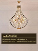 GobekUsa Crystal Chandelier: Modern Luxury for Living, Dining, Bedroom