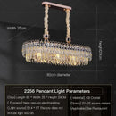 GobekUsa Crystal Chandelier: Modern Luxury for Living Room, Restaurant, Hotel Lobby