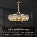 GobekUsa Crystal Chandelier: Modern Luxury for Living Room, Restaurant, Hotel Lobby