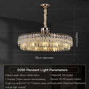 GobekUsa Crystal Chandelier: Modern Luxury for Living Room, Restaurant, Hotel Lobby