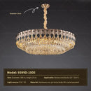 GobekUsa Crystal Chandelier: Modern Luxury for Living Room, Bedroom, Dining Room