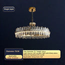 GobekUsa Crystal Chandelier: Modern Luxury for Living Room, Dining Room, Bedroom