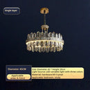 GobekUsa Crystal Chandelier: Modern Luxury for Living Room, Dining Room, Bedroom