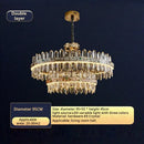 GobekUsa Crystal Chandelier: Modern Luxury for Living Room, Dining Room, Bedroom